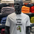 Coffee Stops Zombies Ok | Funny Coffee Lover T-Shirt | Unisex Tee